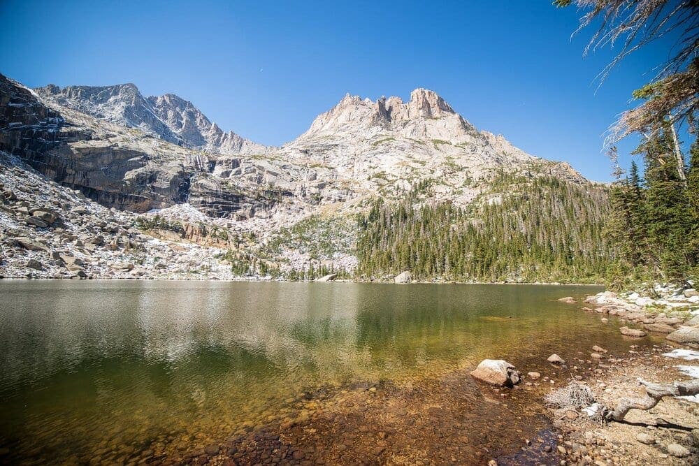 (Pic 101: Black Lake with McHenrys Peak and Arrowhead).&nbsp;