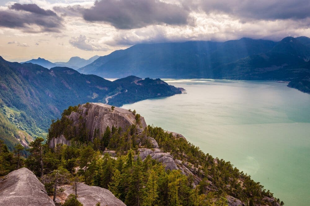 The panoramic views from the Stawamus Chief are worth the climb to the top of the iconic dome.