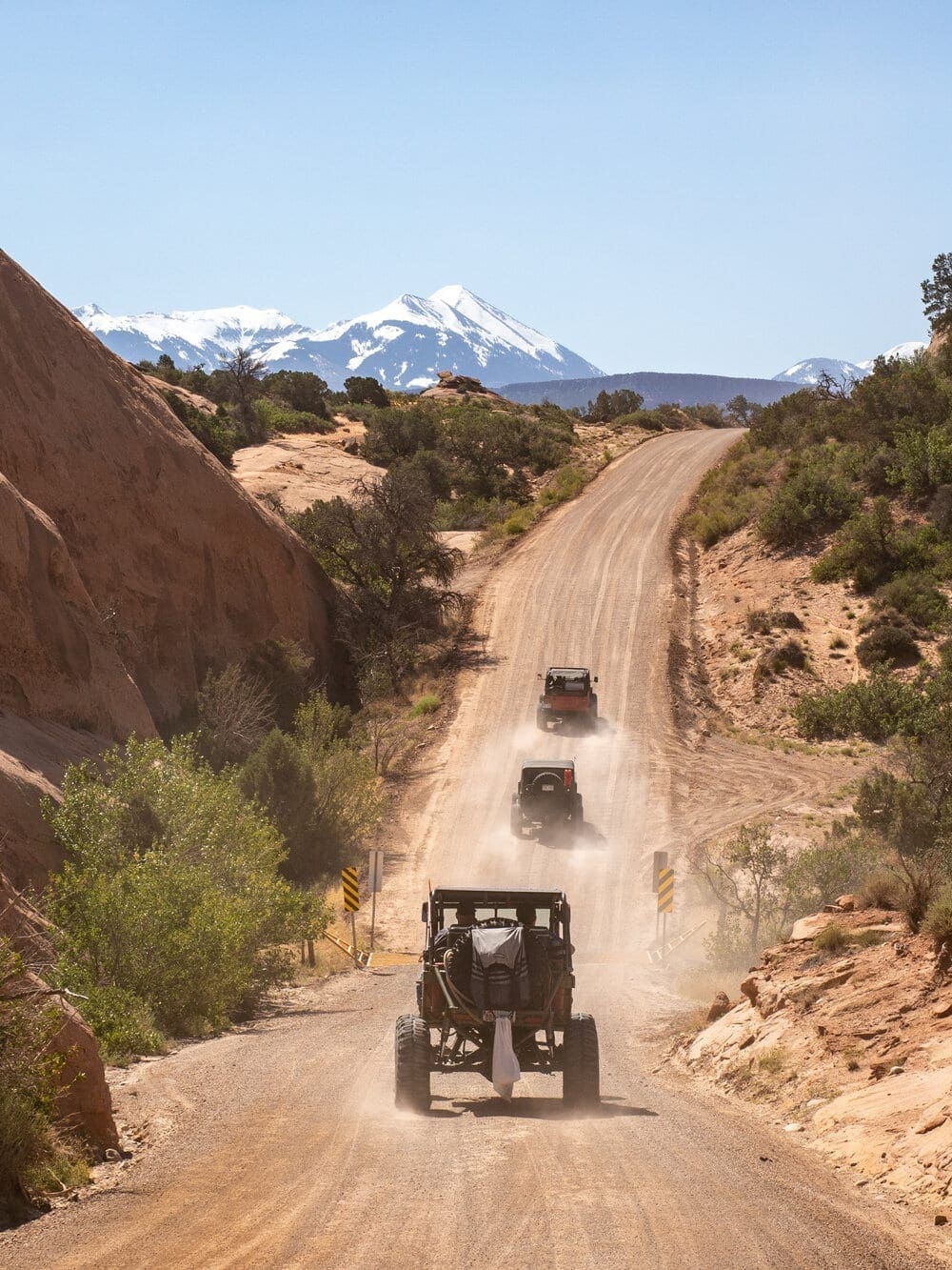 Driving off-road near Moab, Utah