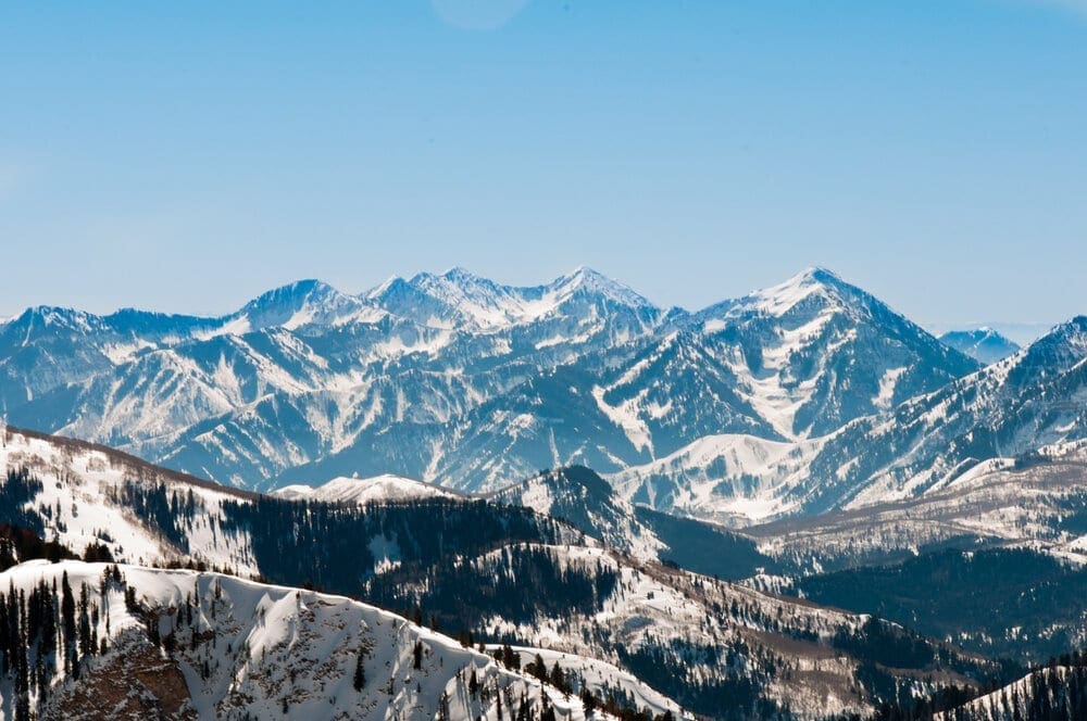 Alta is not only one of the first ski areas in the U.S., but is also next-door neighbors with Snowbird, offering two-for-one access for backcountry skiers.