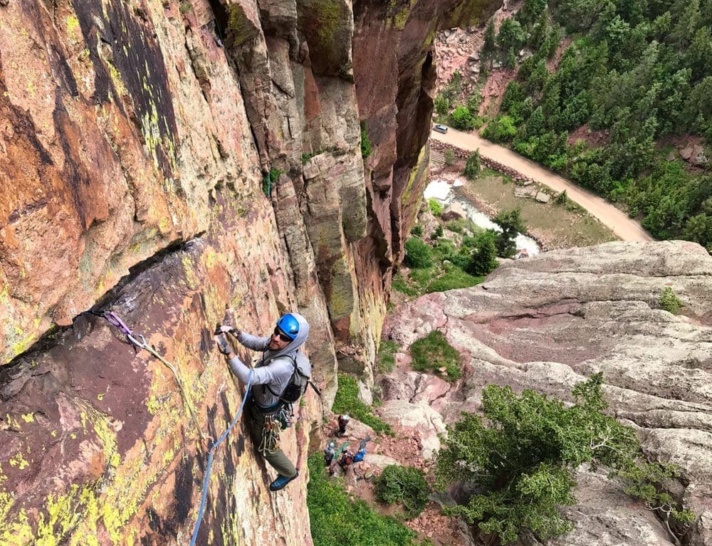 Eldorado Canyon has hundreds of climbing routes including many on the iconic Redgarden Wall and the Bastille.