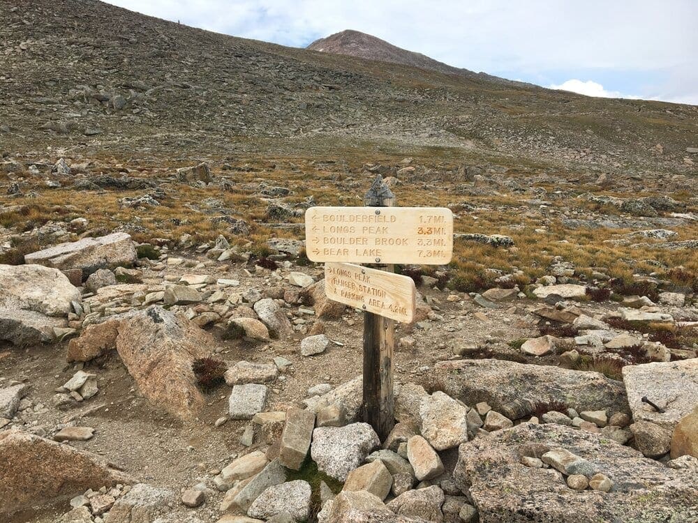Reaching Granite Pass is a significant milestone on the way up the Longs Peak Trail to the Boulder Field.