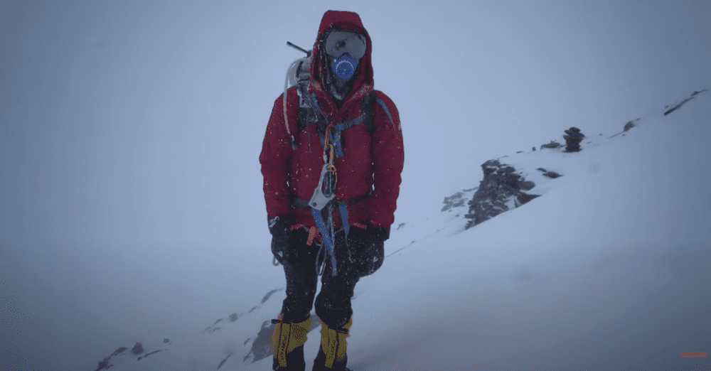 Cory Richards on Mount Everest. Photo by ROAM Media.