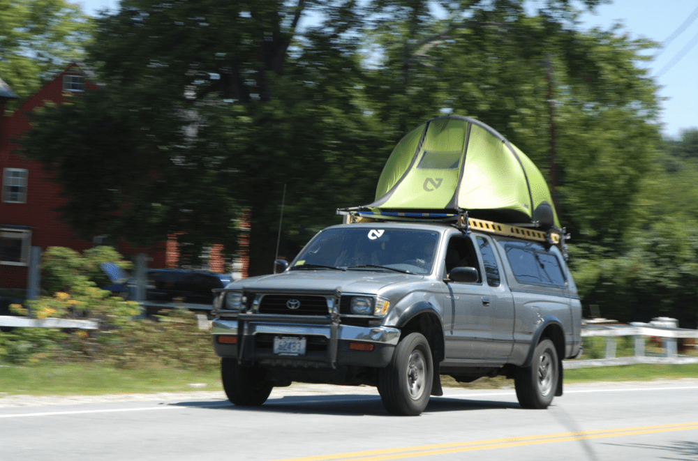 Nemo Equipment uses crazy and unconventional methods to test their tents. Photo courtesy of Nemo Equipment.