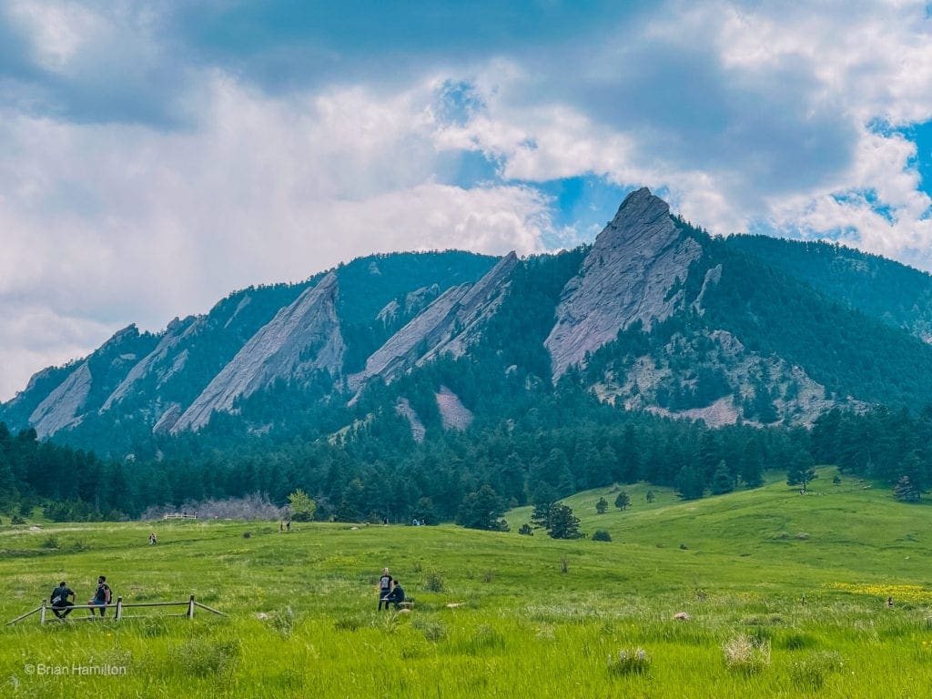 Photo 121: The Flatirons once more.