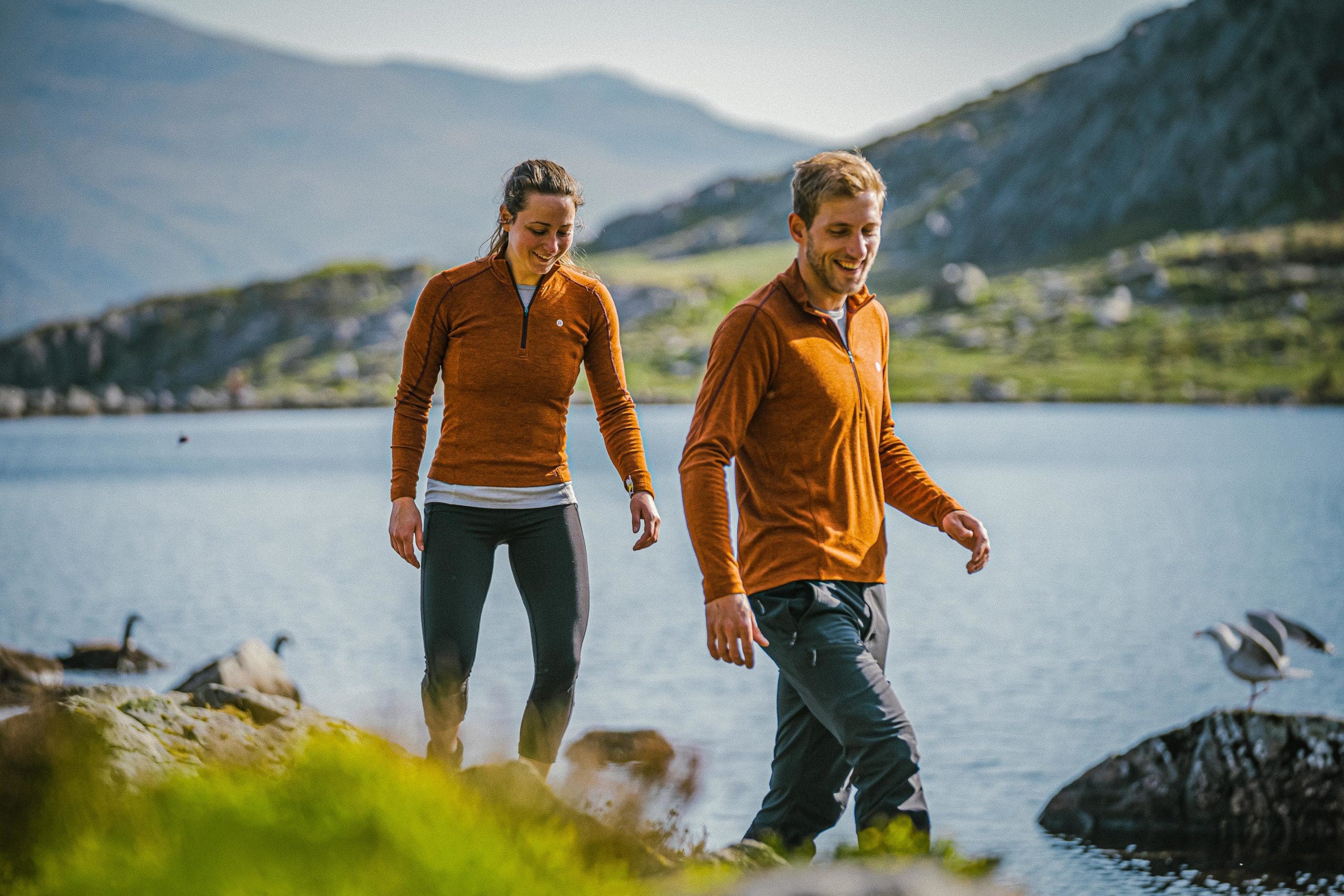 Men's wool base & mid layer tops with yak wool, merino and bamboo