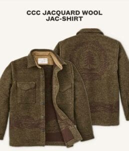 CCC JACQUARD WOOL JAC-SHIRT, Ccc Jacquard Wool Jac-shirt in Olive Brown Multi.