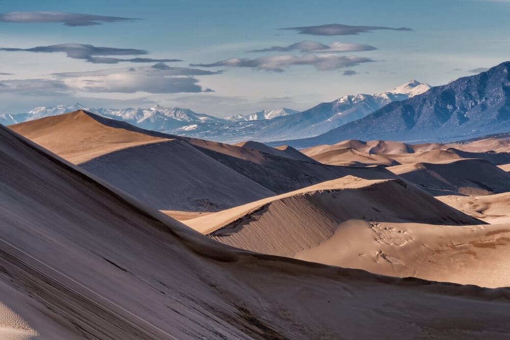The Great Sand Dunes are home to the tallest sand dunes in all of North America.