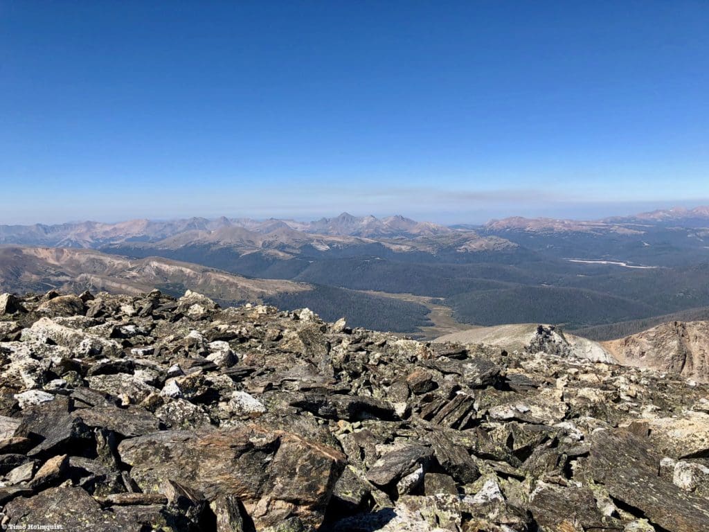 The Never Summer and Medicine Bow Ranges.
