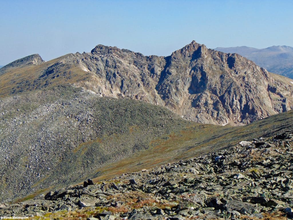 The Desolations as you approach the saddle with Ypsilon and the ridge connecting to them.