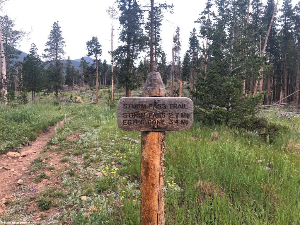 Signs along the trail.