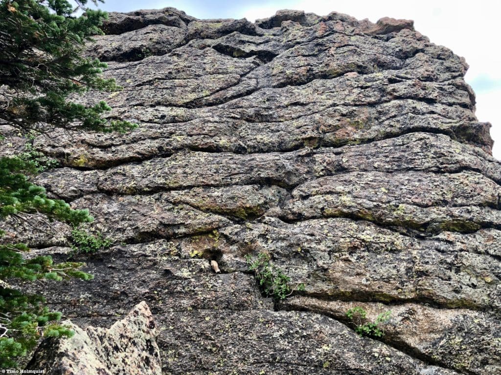 Right Cleft. Notice how many grips and holds the rock contains.