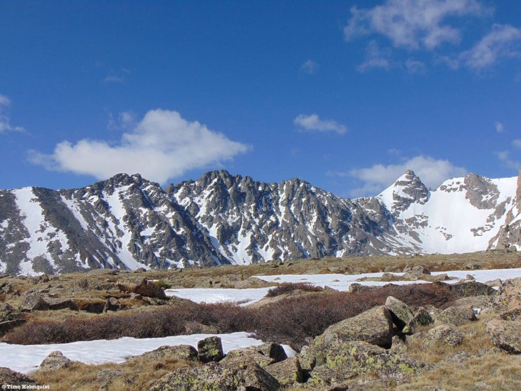 Niwot Ridge from the north.